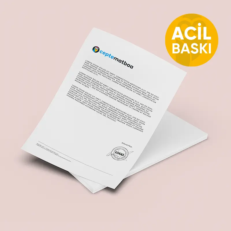 Acil Antetli Kağıt